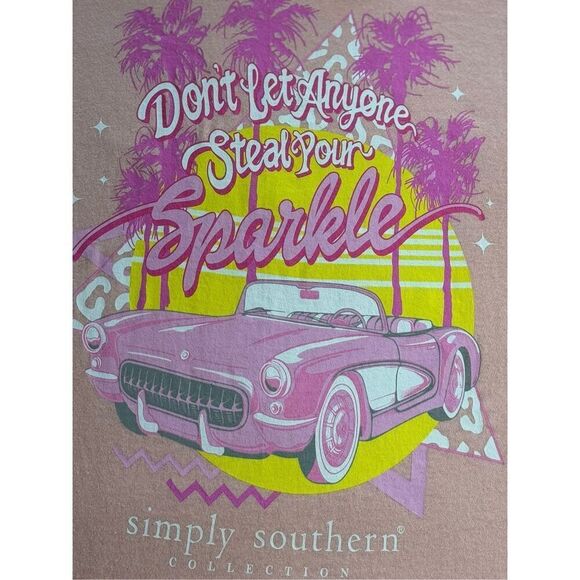SIMPLY SOUTHERN MEDIUM “DON’T LET ANYONE STEAL YOUR SPARKLE” Short Sleeve T-SHIR - Picture 3 of 8